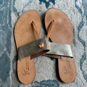 Joie La Pliage Sandals metallic